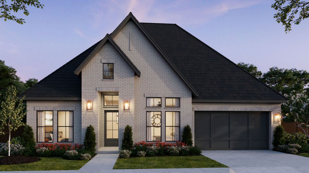 Representative exterior photo of a completed home built from the Connor by Southgate Homes in Painted Tree 60' Series, McKinney, TX (Image 2). Representative exterior photo of a completed home built from the Connor by Southgate Homes in Painted Tree 60' Series, McKinney, TX (Image 2).