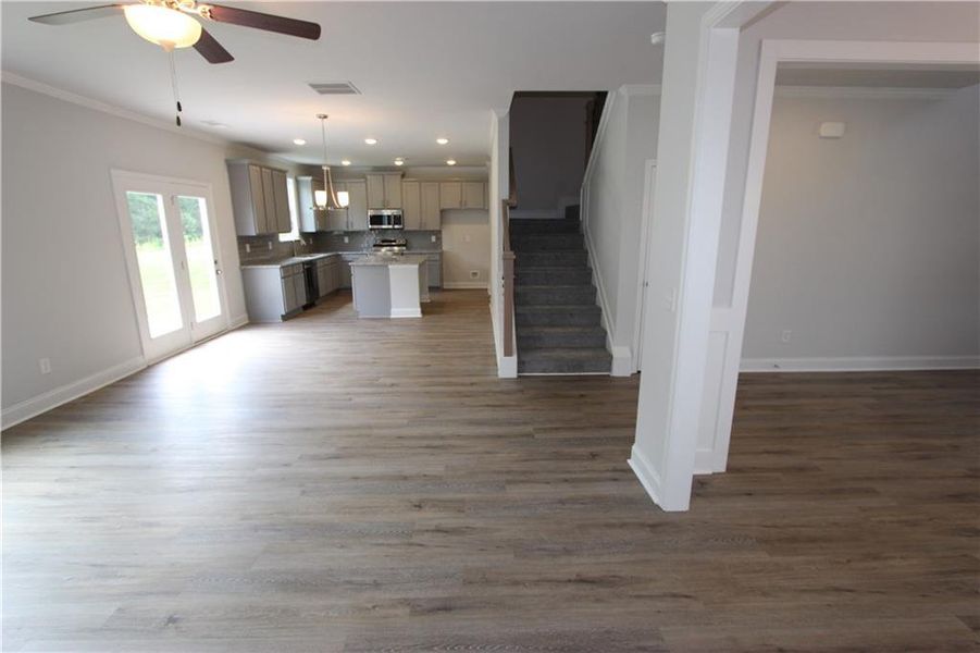 Spacious, unfurnished interior of a new home in Clark Farms, Flowery Branch (Image 14).