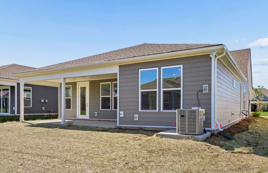 Exterior details and patio area of a home in Del Webb Southern Harmony, Murfreesboro (Image 4).