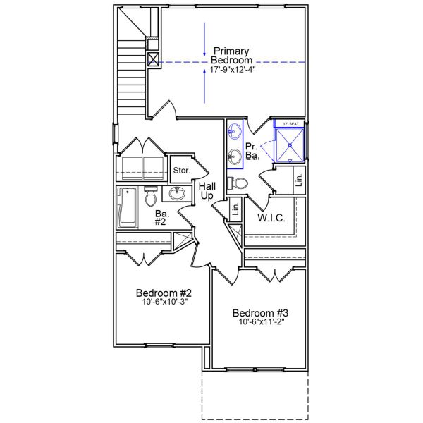 2D floor plan layout of this home in Ellington, Elgin, SC (Image 3).