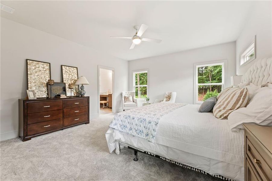 Furnished interior view inside a new home in Liberty Springs, Woodstock (Image 18). Furnished interior view inside a new home in Liberty Springs, Woodstock (Image 18).