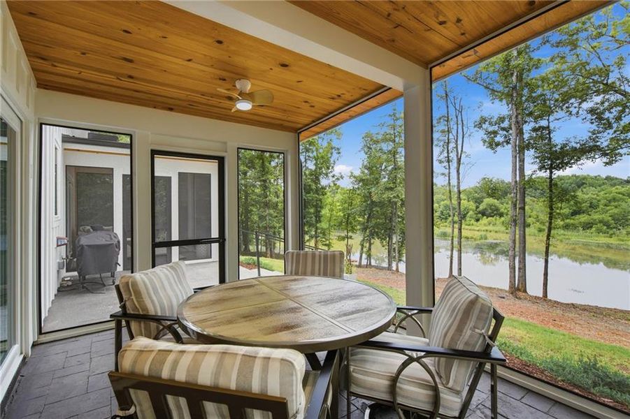 Exterior details and patio area of a home in , Eatonton (Image 32).