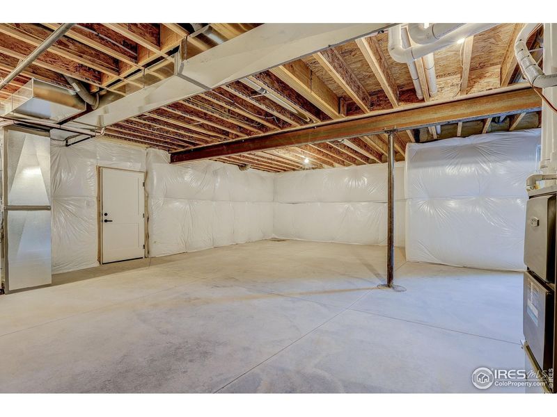 In-progress construction of a new home in , Berthoud, CO (Image 47).