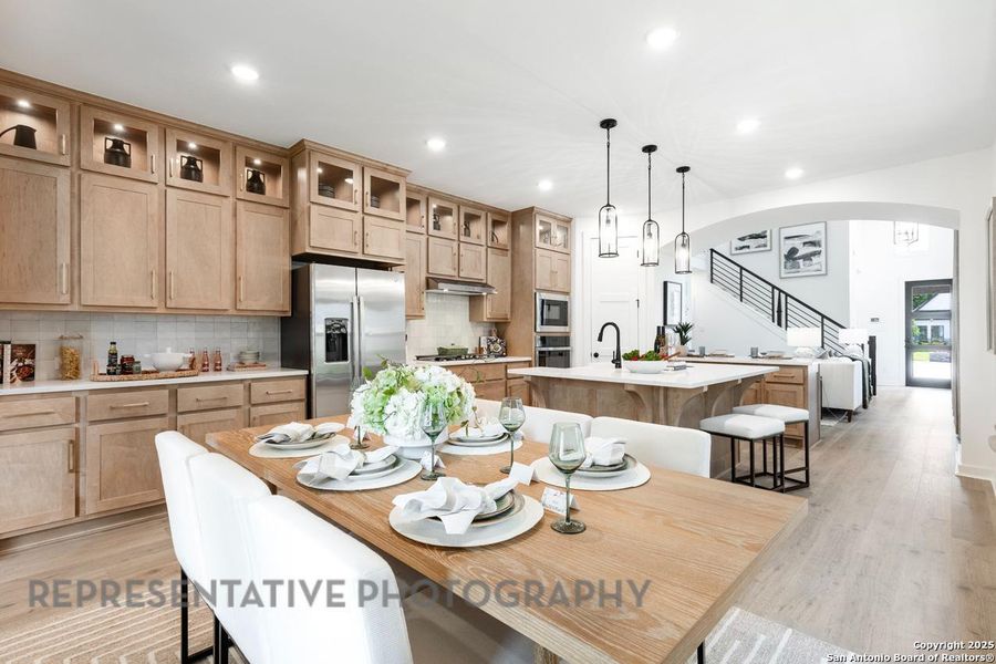 Furnished interior view inside a new home in Davis Ranch: 45ft. lots, San Antonio (Image 9).