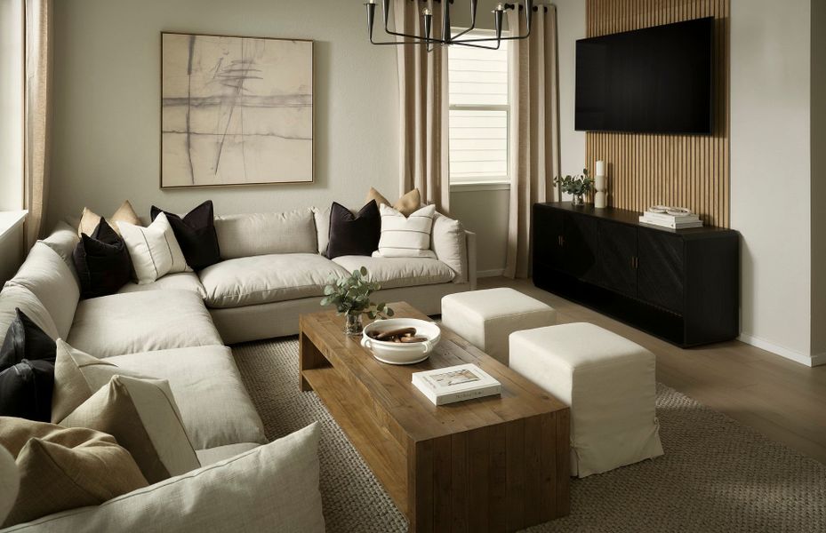 Representative furnished interior of a home built from the Arden by Pulte Homes in Cordovan, Longmont (Image 5).