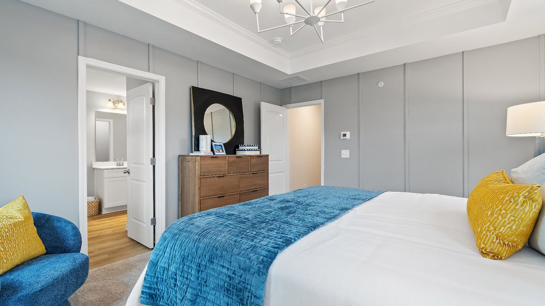 Furnished interior view inside a new home in Auburn Ridge, Riverdale (Image 20). Furnished interior view inside a new home in Auburn Ridge, Riverdale (Image 20).