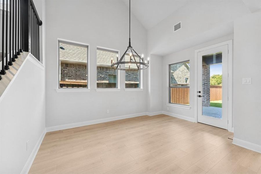 Spacious, unfurnished interior of a new home in South Pointe Cottage Series, Mansfield (Image 25). Spacious, unfurnished interior of a new home in South Pointe Cottage Series, Mansfield (Image 25).