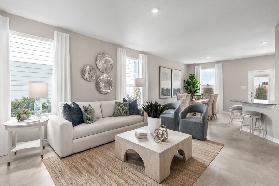 Furnished interior in a model home at Preserve at Culebra - Villa Collection in San Antonio (Image 22). Furnished interior in a model home at Preserve at Culebra - Villa Collection in San Antonio (Image 22).