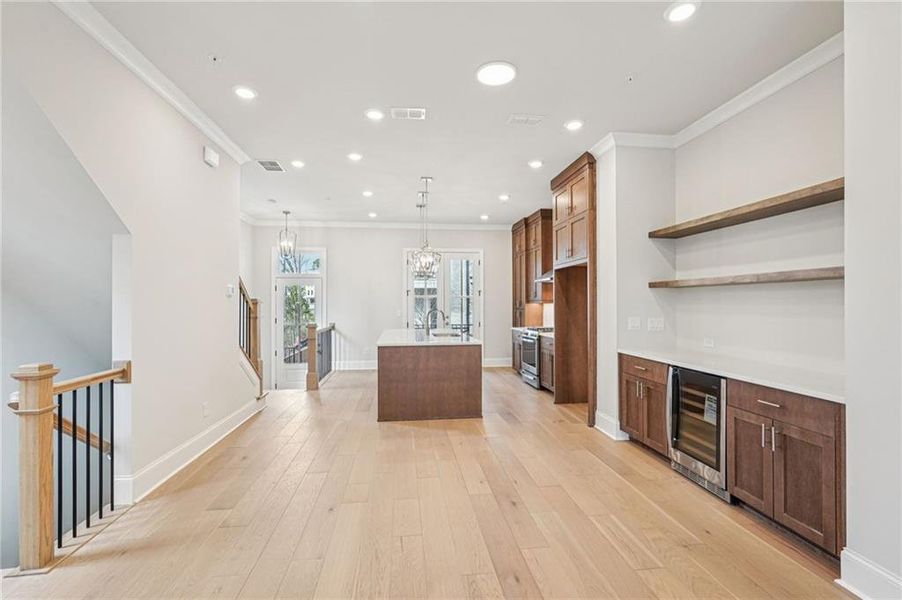 Furnished interior view inside a new home in Byers Park, Alpharetta (Image 23).