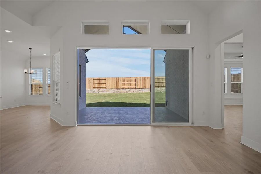 Representative unfurnished interior of a home built from the Farris by Chesmar Homes in Gregg Ranch, Marble Falls (Image 14).