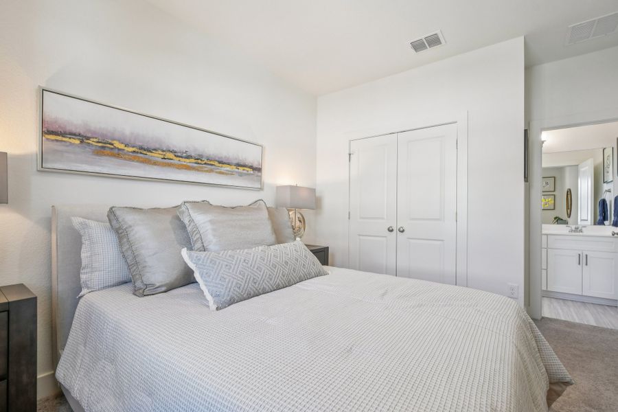 Furnished interior view inside a new home in Koenig Townhomes, Austin (Image 23).
