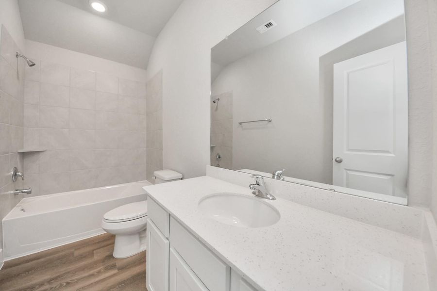 Furnished interior view inside a new home in Laurel Landing: Founders Collection, Alvin (Image 13).