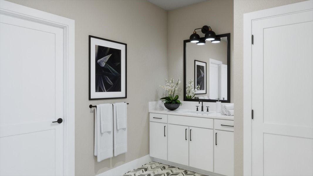 Primary Bath | Serenity | Trinity Gardens | New Homes in DeLand, FL by Landsea Homes