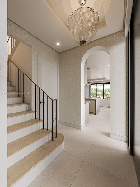 Spacious, unfurnished interior of a new home in , Miami Beach (Image 13). Spacious, unfurnished interior of a new home in , Miami Beach (Image 13).