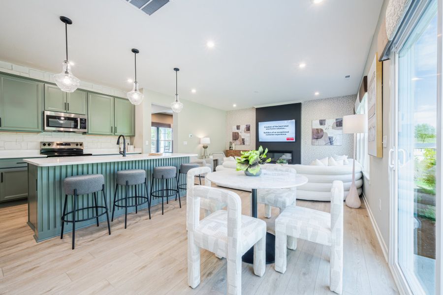 Representative furnished interior of a home built from the Wesley by Fischer Homes in Sage Woods, Dallas (Image 34).