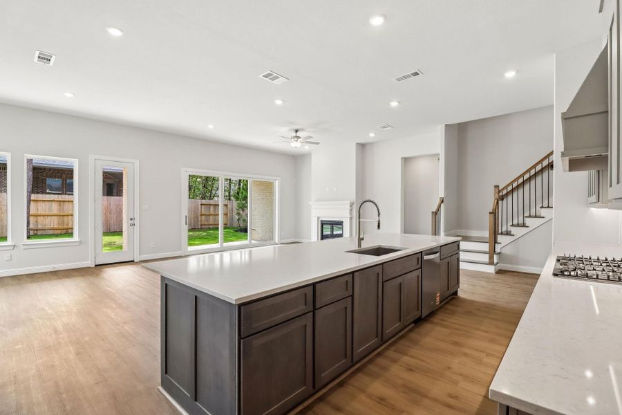 Furnished interior view inside a new home in Woodhavyn 60', Magnolia (Image 9).
