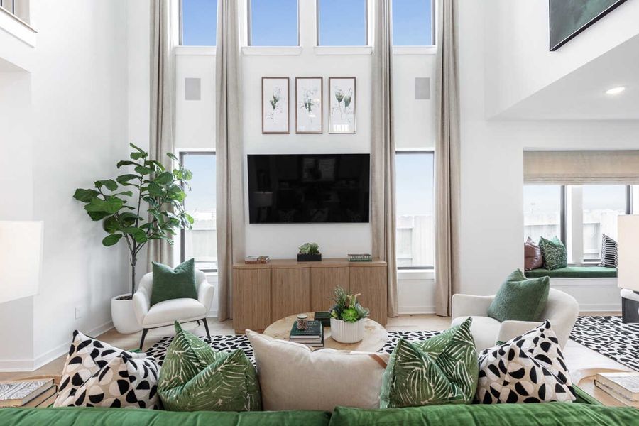 Representative Family Room - some options shown