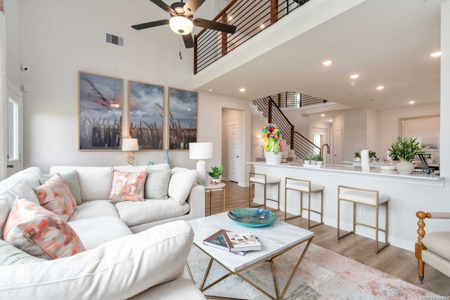 Furnished interior view inside a new home in Hunters Ranch, San Antonio (Image 5).