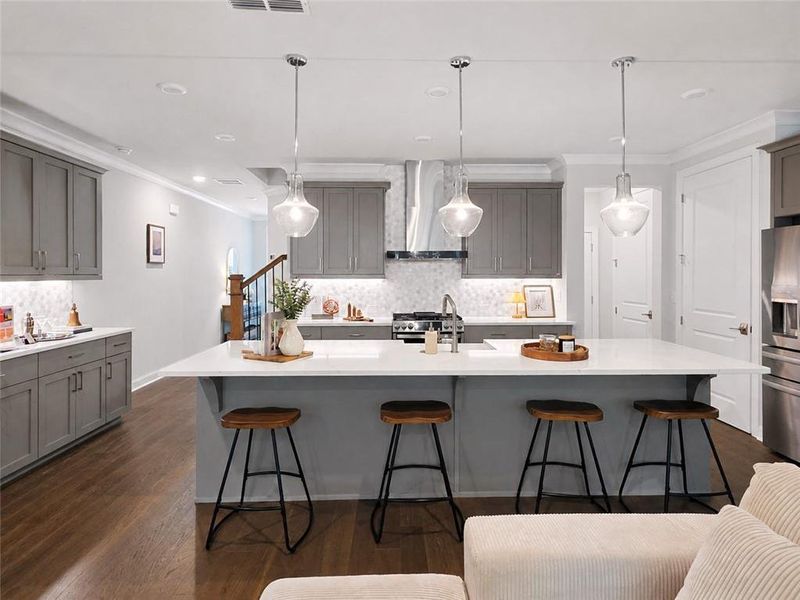 Furnished interior view inside a new home in , Johns Creek (Image 15).