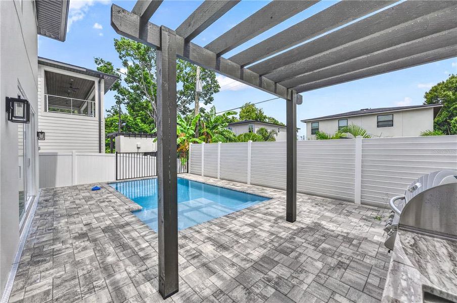 Exterior details and patio area of a home in , Sarasota (Image 30).