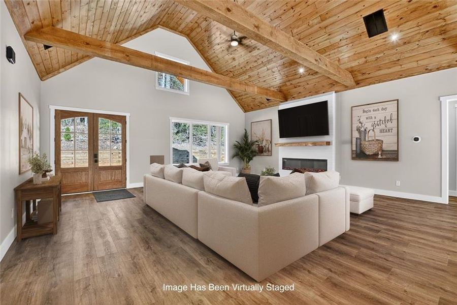 Furnished interior view inside a new home in , Ellijay (Image 14).