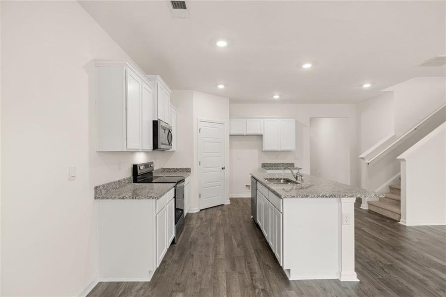 Furnished interior view inside a new home in Champion's Run, Lithonia (Image 6). Furnished interior view inside a new home in Champion's Run, Lithonia (Image 6).