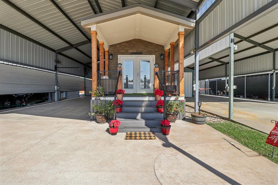 Covered front entry porch Covered front entry porch