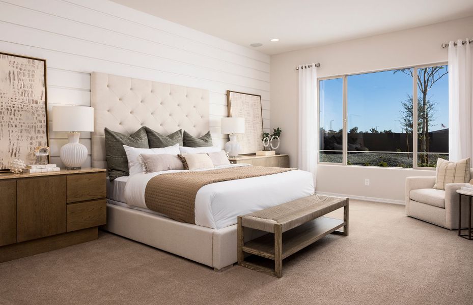 Furnished interior view inside a new home in Harvest - Enchantment Series, Queen Creek (Image 10).