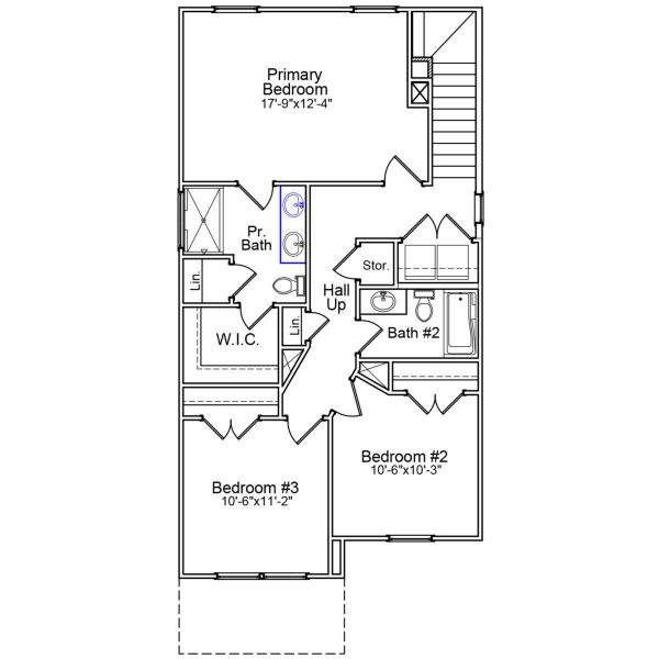 2D floor plan layout of this home in Laurinton Farms, Hopkins, SC (Image 3).