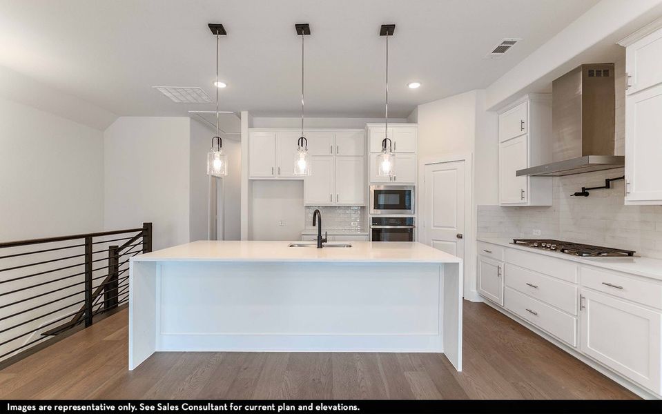 Representative furnished interior of a home built from the Shasta by CastleRock Communities in The Summit at Center Stage, Keller (Image 8).