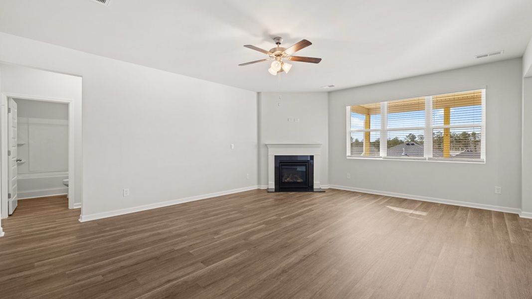 Representative unfurnished interior of a home built from the Halton by D.R. Horton in Southwind Village, Evans (Image 17).