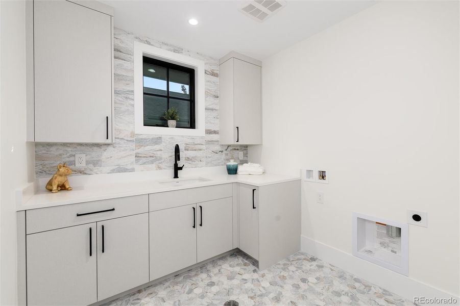 Upstairs laundry Upstairs laundry