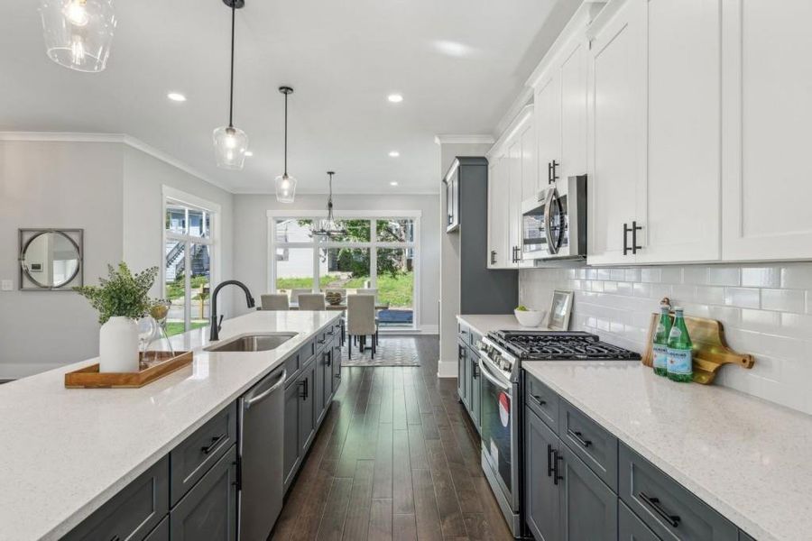 Furnished interior view inside a new home in , Atlanta (Image 8). Furnished interior view inside a new home in , Atlanta (Image 8).