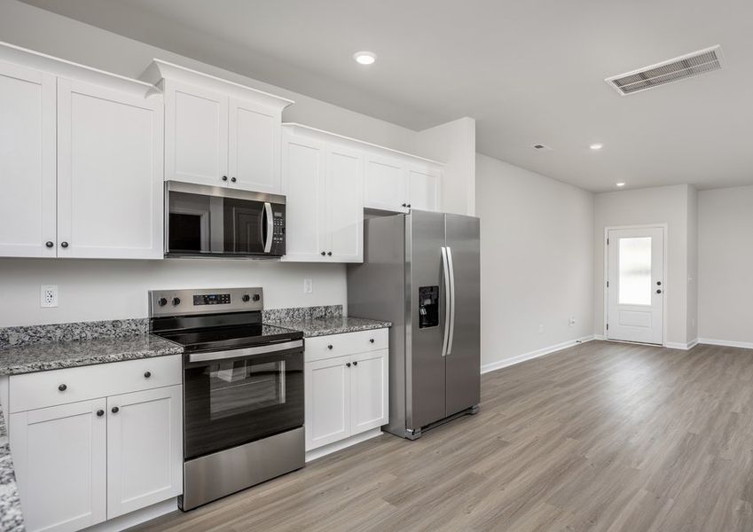 Bright and light kitchen.