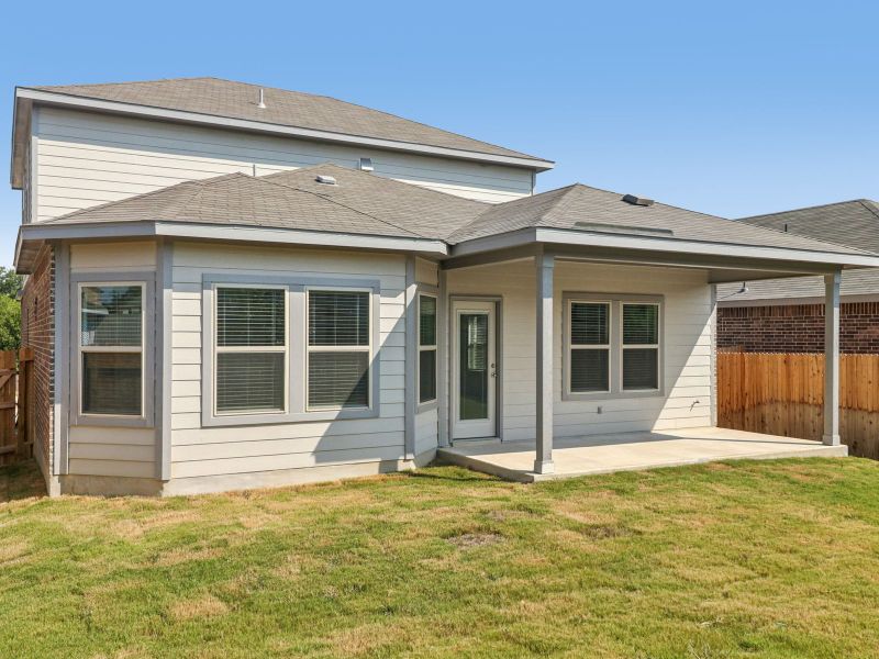 Back exterior of the Matador floorplan at a Meritage Homes community. Back exterior of the Matador floorplan at a Meritage Homes community.