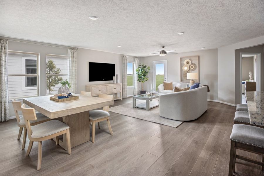 Representative furnished interior of a home built from the 1549 by KB Home in Brighton Trails, Hockley (Image 5).