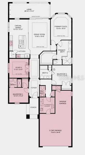 2D floor plan layout of this home in Esplanade at Wiregrass Ranch, Wesley Chapel, FL (Image 5). 2D floor plan layout of this home in Esplanade at Wiregrass Ranch, Wesley Chapel, FL (Image 5).