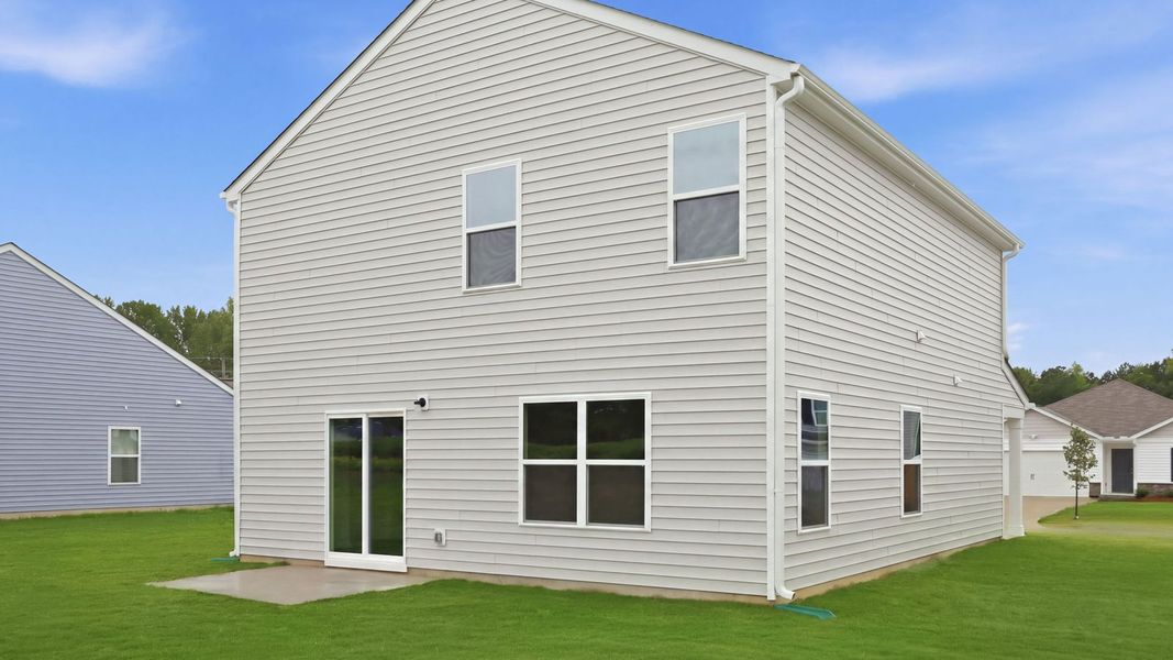 Exterior details and patio area of a home in Hobbs Farm, Ayden (Image 4). Exterior details and patio area of a home in Hobbs Farm, Ayden (Image 4).