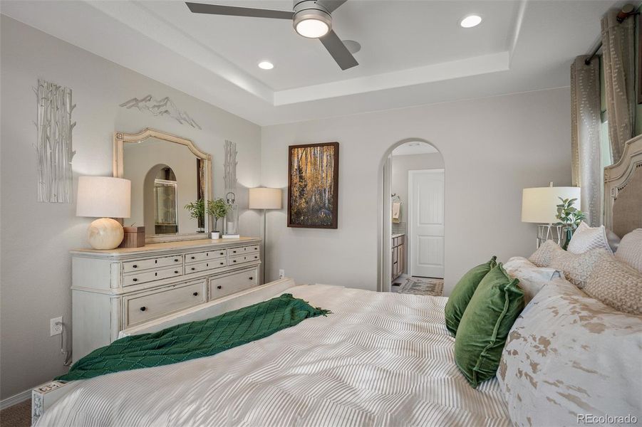 Furnished interior view inside a new home in , Colorado Springs (Image 13).