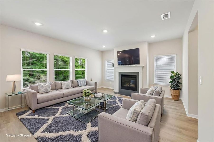 Furnished interior view inside a new home in Martin Springs - Estate Series, Lawrenceville (Image 11). Furnished interior view inside a new home in Martin Springs - Estate Series, Lawrenceville (Image 11).