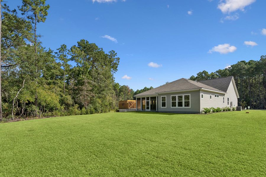 Exterior details and patio area of a home in Hidden Ponds Reserve, Awendaw (Image 31). Exterior details and patio area of a home in Hidden Ponds Reserve, Awendaw (Image 31).
