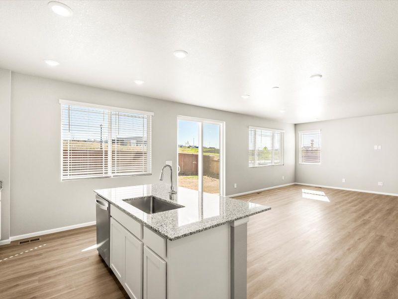 Furnished interior view inside a new home in Turnberry, Commerce City (Image 3).