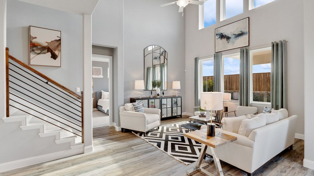 Representative furnished interior of a home built from the Magnolia by Brightland Homes in Hulen Trails, Fort Worth (Image 19).