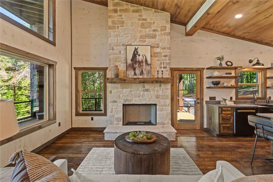 Exterior details and patio area of a home in , Talking Rock (Image 32).