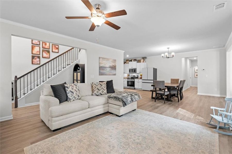 Furnished interior view inside a new home in Fairfield Plantation, Villa Rica (Image 43).