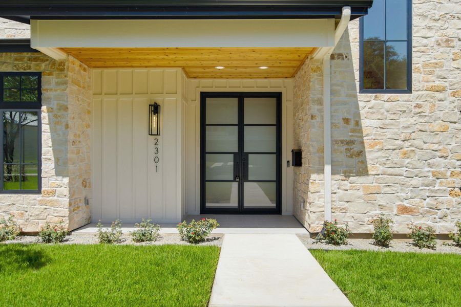 Exterior details and patio area of a home in , Austin (Image 3).
