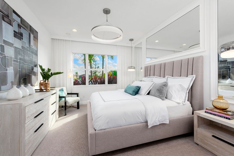 Representative furnished interior of a home built from the Dorado by GL Homes in Apex at Avenir, Palm Beach Gardens (Image 12).