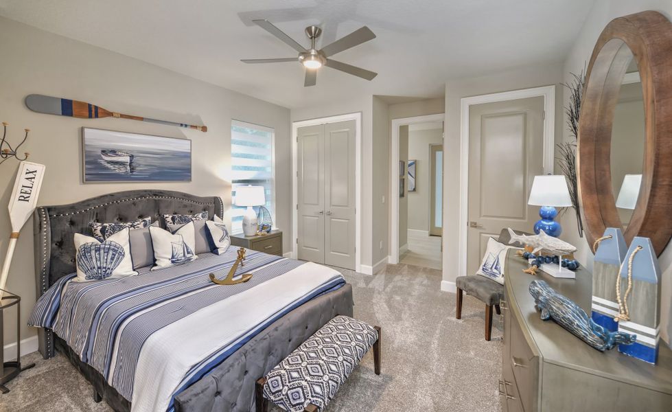 Furnished interior view inside a new home in The Reserve at Plantation Bay, Bunnell (Image 37). Furnished interior view inside a new home in The Reserve at Plantation Bay, Bunnell (Image 37).