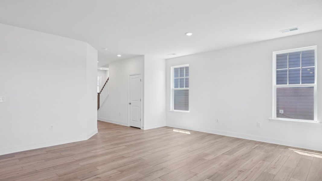 Representative furnished interior of a home built from the Bordeaux by DRB Homes in Station Pointe, Angier (Image 10). Representative furnished interior of a home built from the Bordeaux by DRB Homes in Station Pointe, Angier (Image 10).