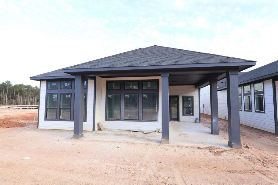 Exterior details and patio area of a home in Two Step Farm - Enclave Collection, Montgomery (Image 2).